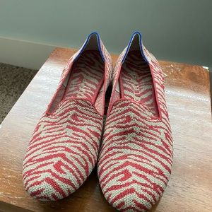 Red zebra shoes